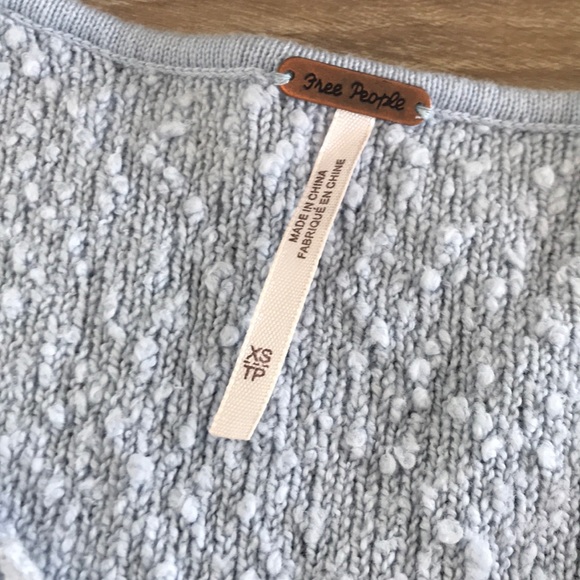 Free People boucle periwinkle pullover sweater - Picture 7 of 8